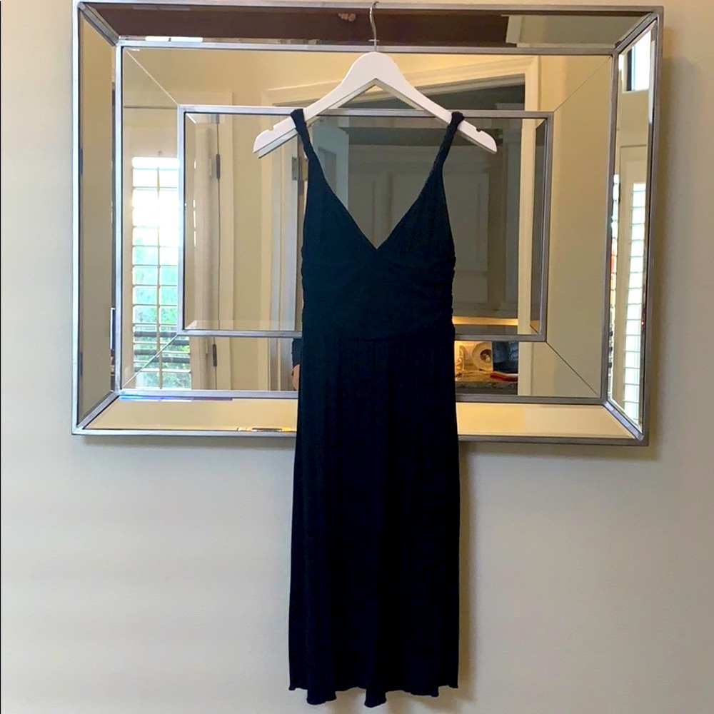 TUFI DUEK LBD Black Cocktail Jersey Dress Small